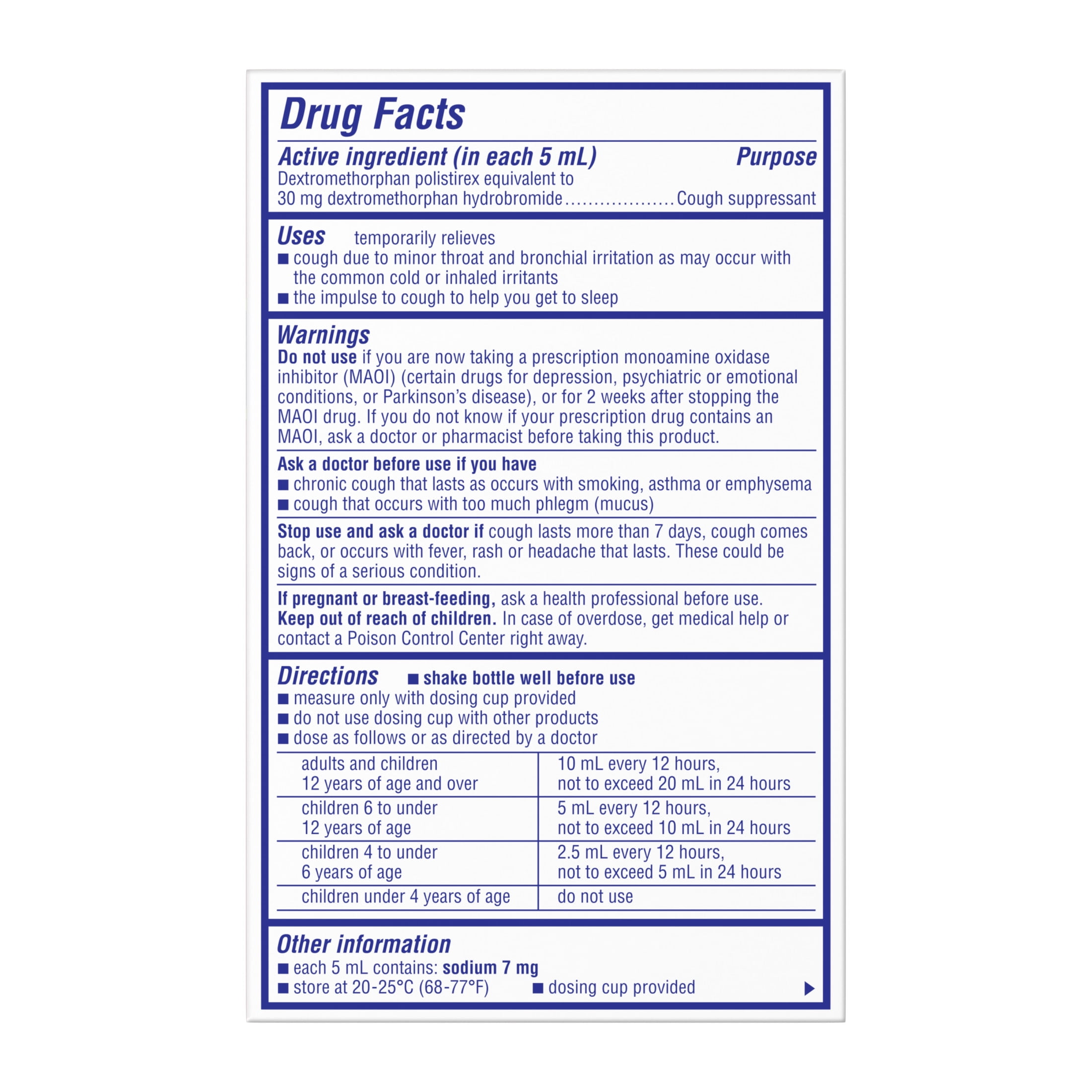 Delsym Adult 12-Hour Cough Relief: Powerful Liquid for 12 Hours, Grape Flavor - 3 Fl Oz