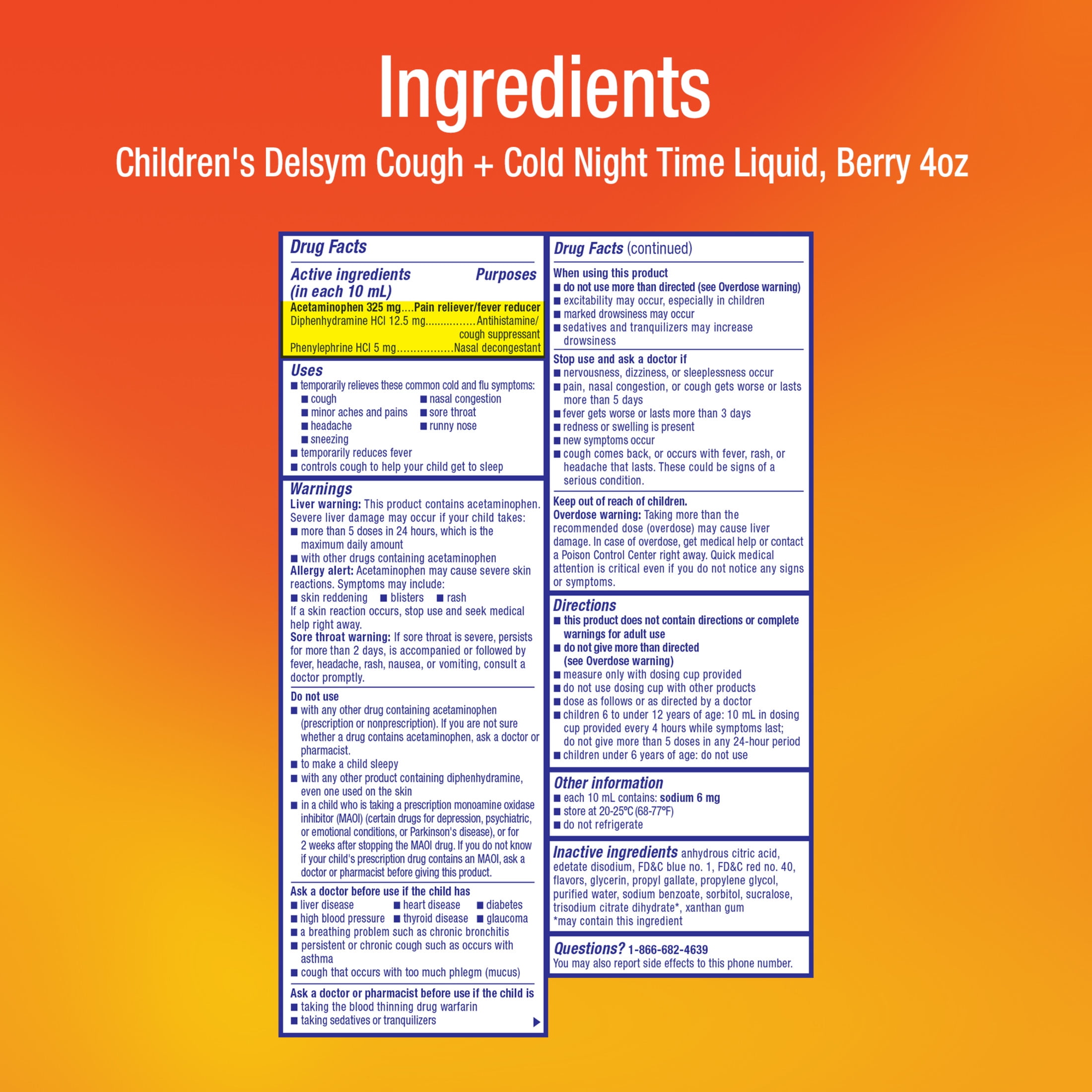 Delsym Childrens Cough Chest Congestion Day Night Cold Liquid Cherry Berry 8oz 2X4oz