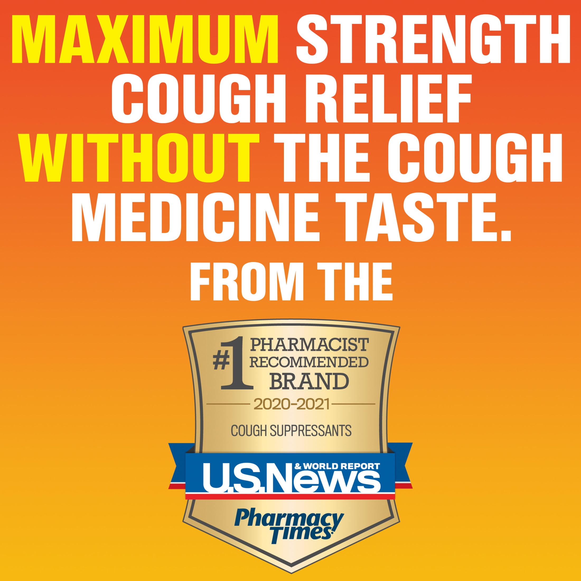 Delsym Cough Suppressant Fast Release Caplets 8 Hour Day Night 20 Count