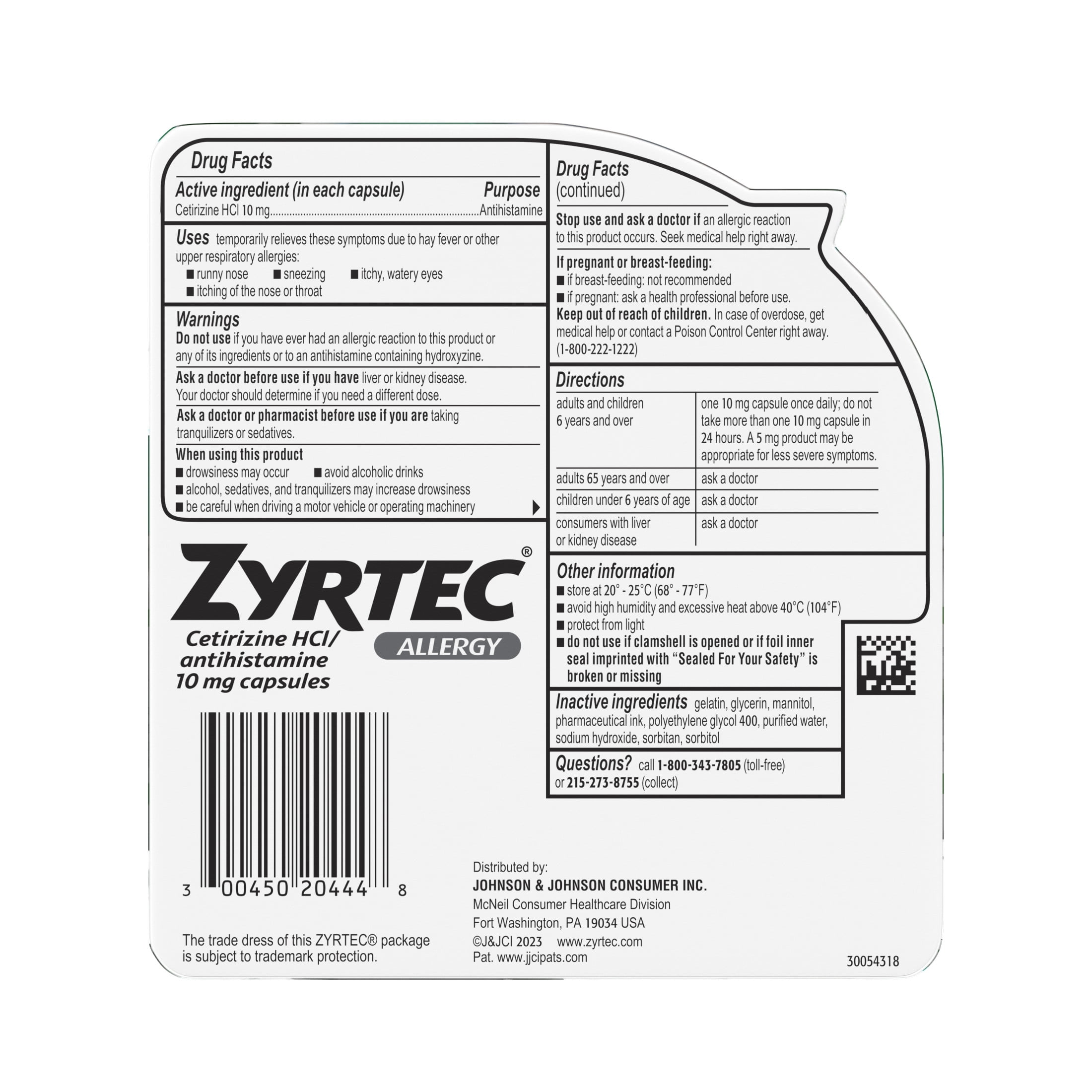 Zyrtec 24 Hour Allergy Relief Antihistamine Liquid Gels 40 ct Pack of 2