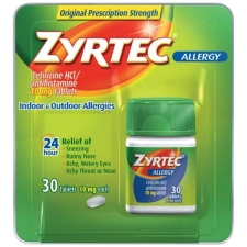 Zyrtec10MG Tablets 30ct Allergy Relief | OTC Medication