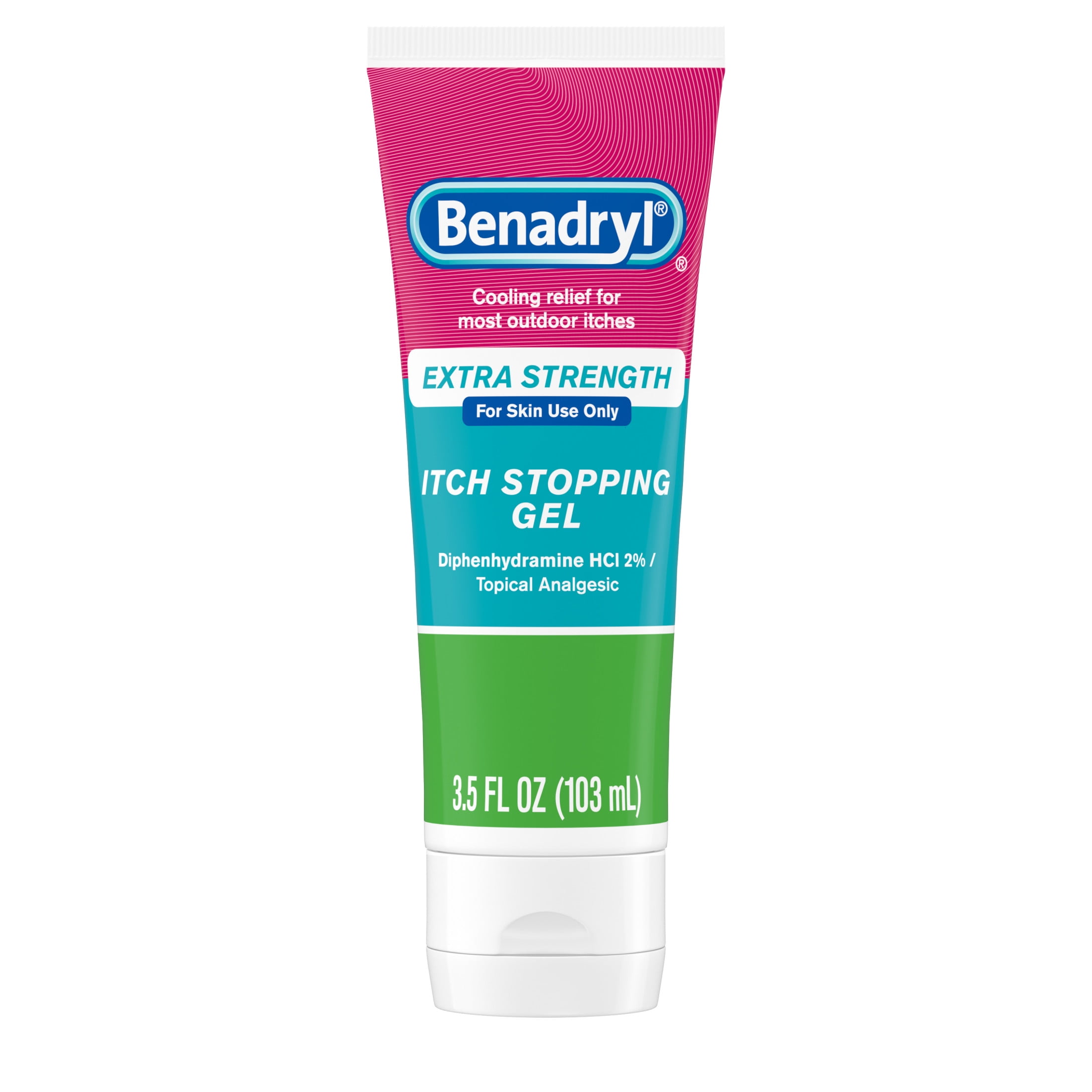 Benadryl Extra Strength Anti Itch Topical Analgesic Gel 3.5 fl. oz for Itch Relief