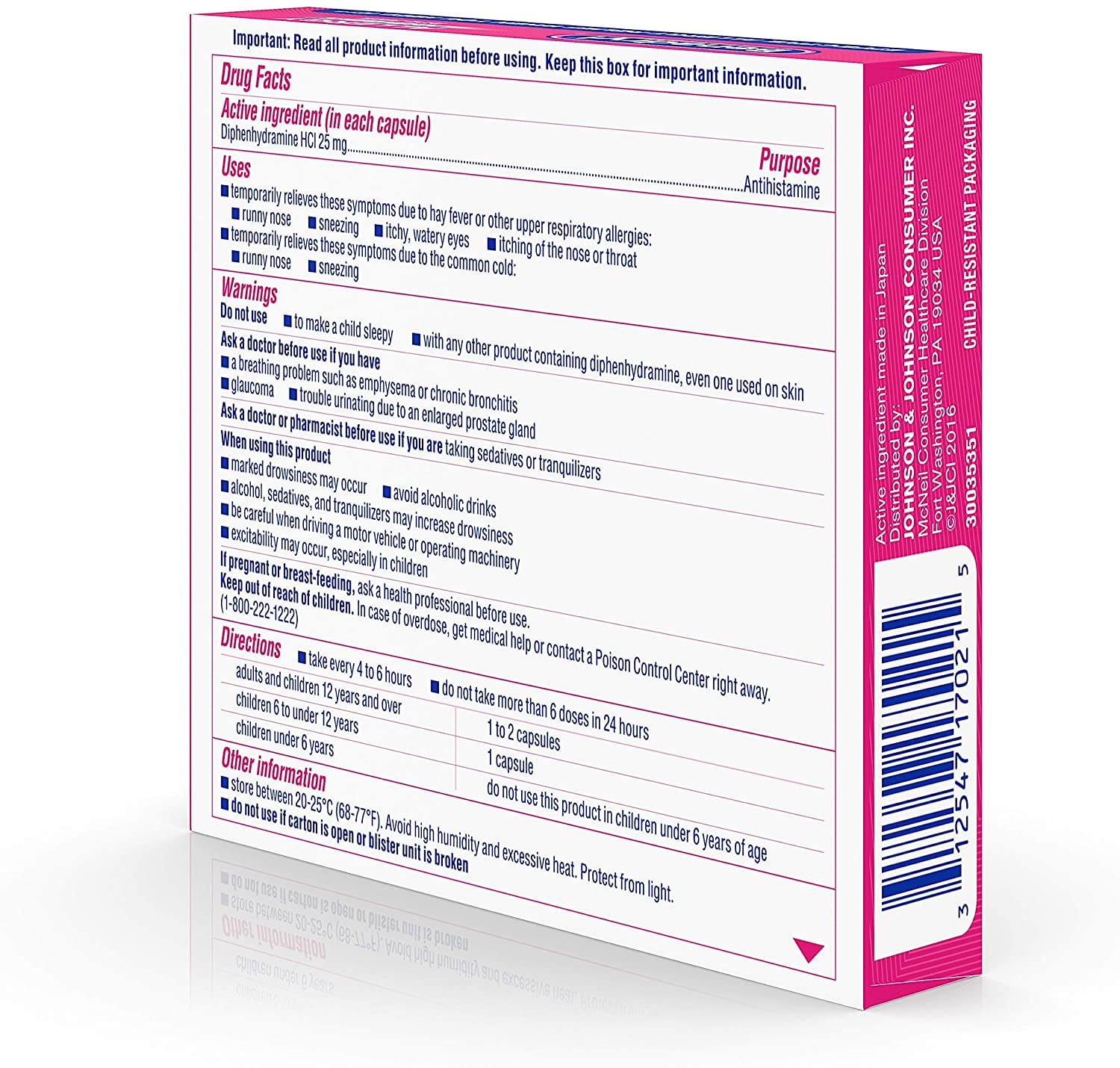 Benadryl Liqui-Gels Dye Free Allergy Medicine 24 Ct 3 Pack