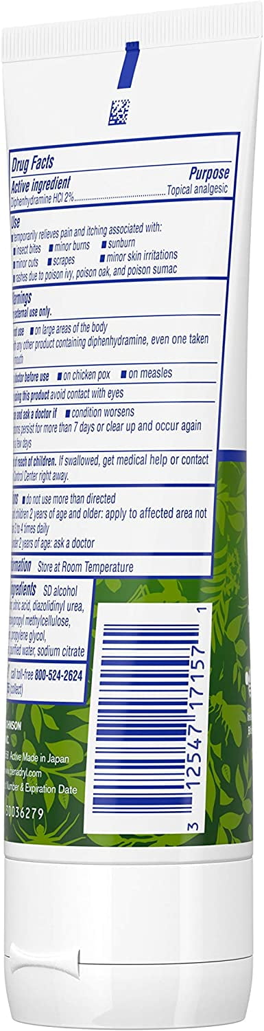 Benadryl Itch Stopping Outdoor Gel 3.5 oz 8-Pack Cooling Relief