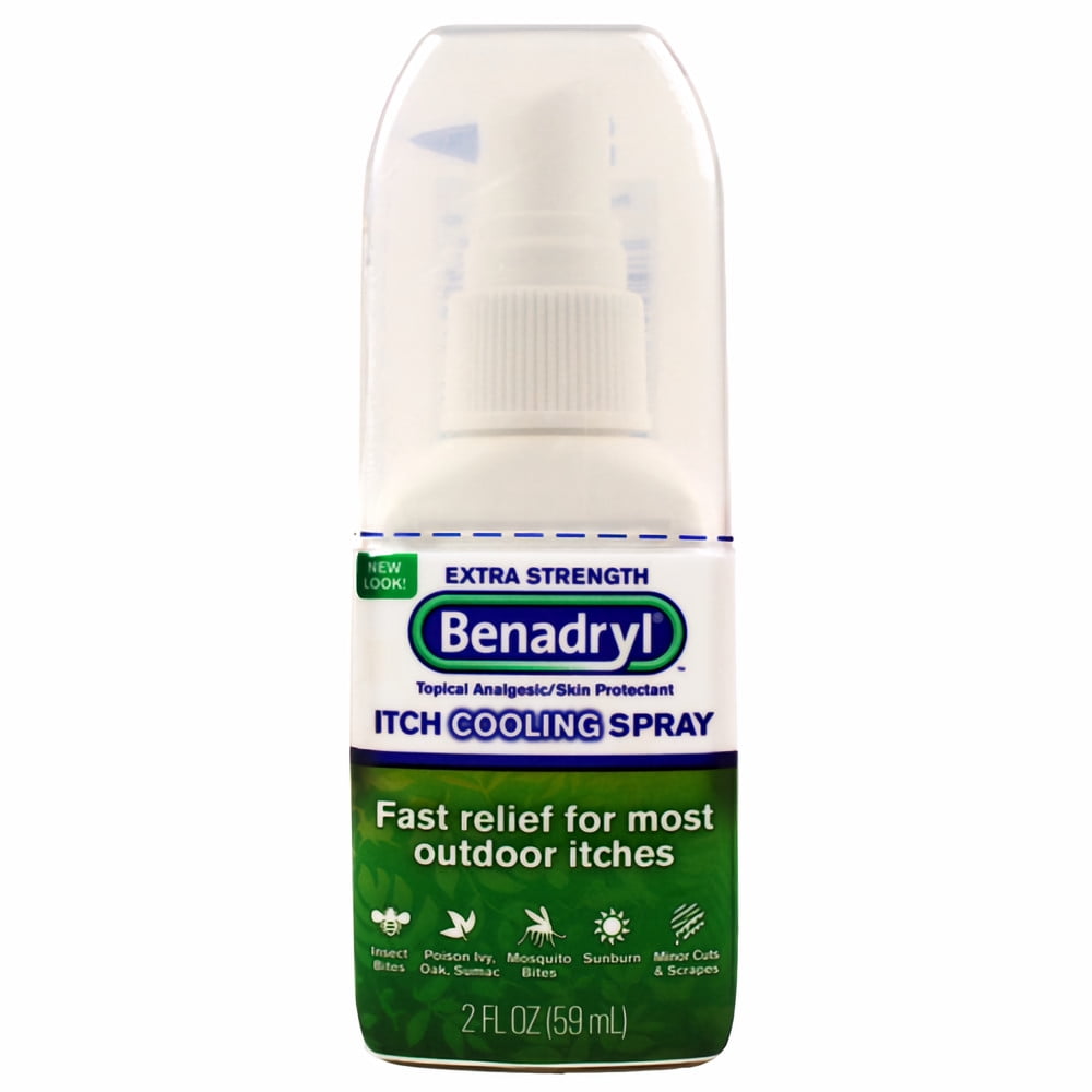 Benadryl Extra Strength Itch Relief Spray 2 oz Pack of 4