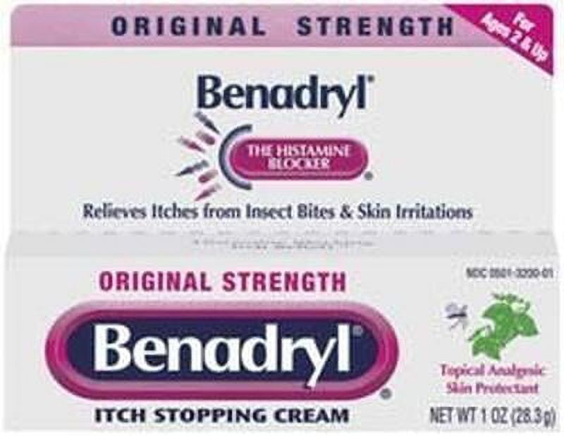 Benadryl Itch Stopping Cream Original Strength 1 oz 2 Pack