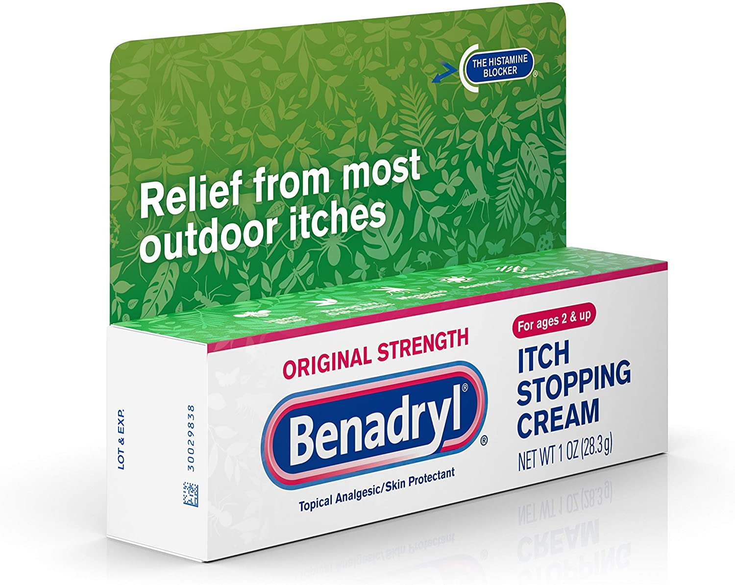 Benadryl Itch Stopping Cream Original Strength 1 oz 2 Pack