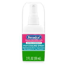 Benadryl Extra Strength Anti Itch Cooling Spray Travel Size 2 fl oz