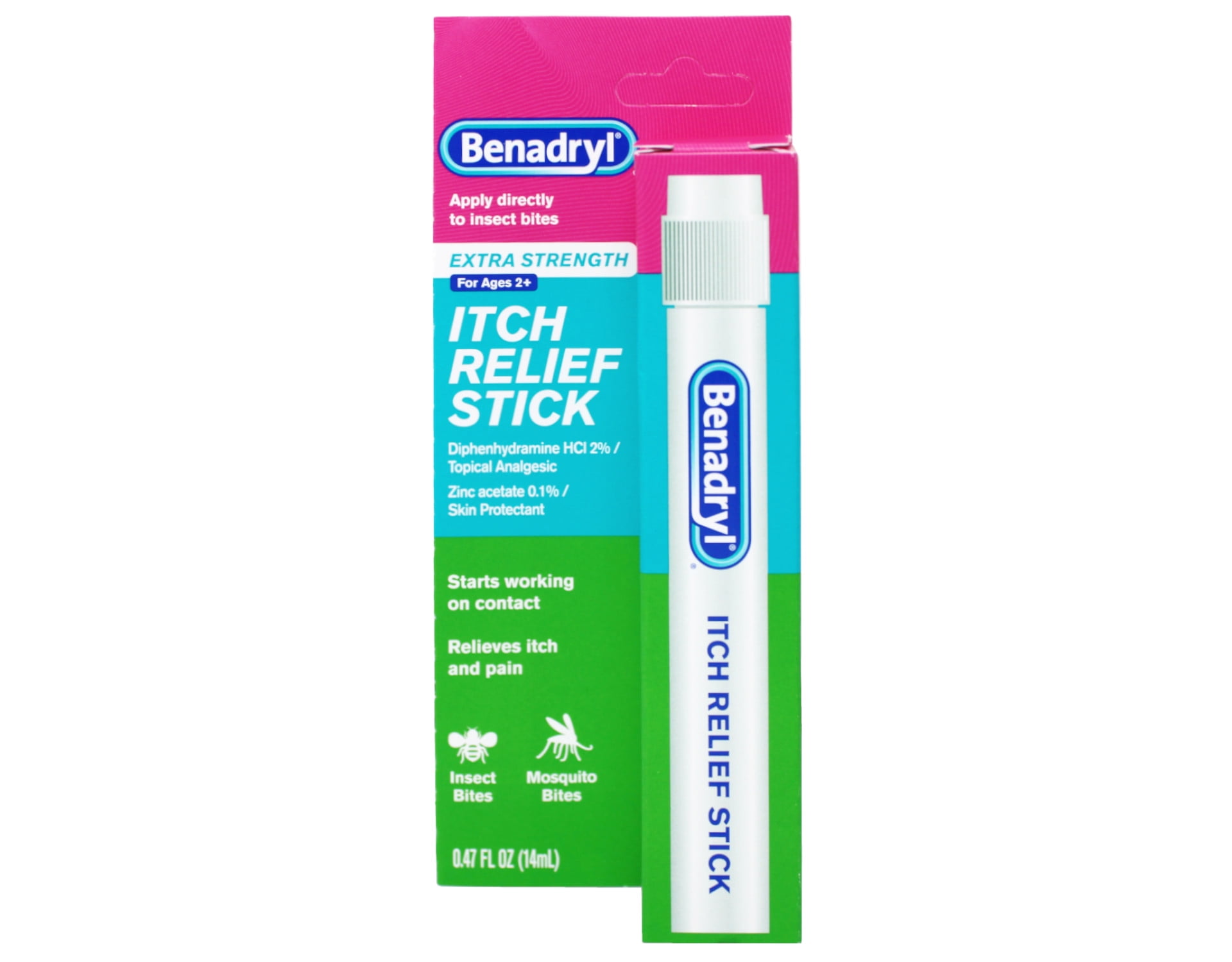 Benadryl Itch Relief Stick 0.47 oz Amerikasepetim Special Offer 6 Pack