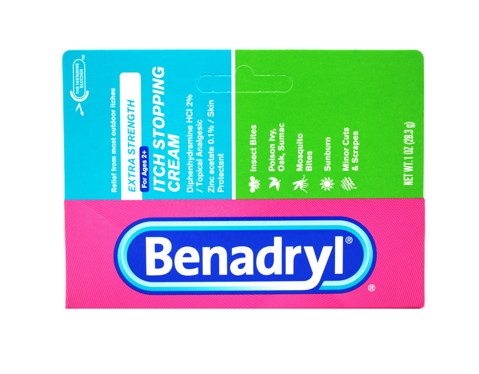 Benadryl Itch Stopping Cream Extra Strength 1 oz Pack of 3