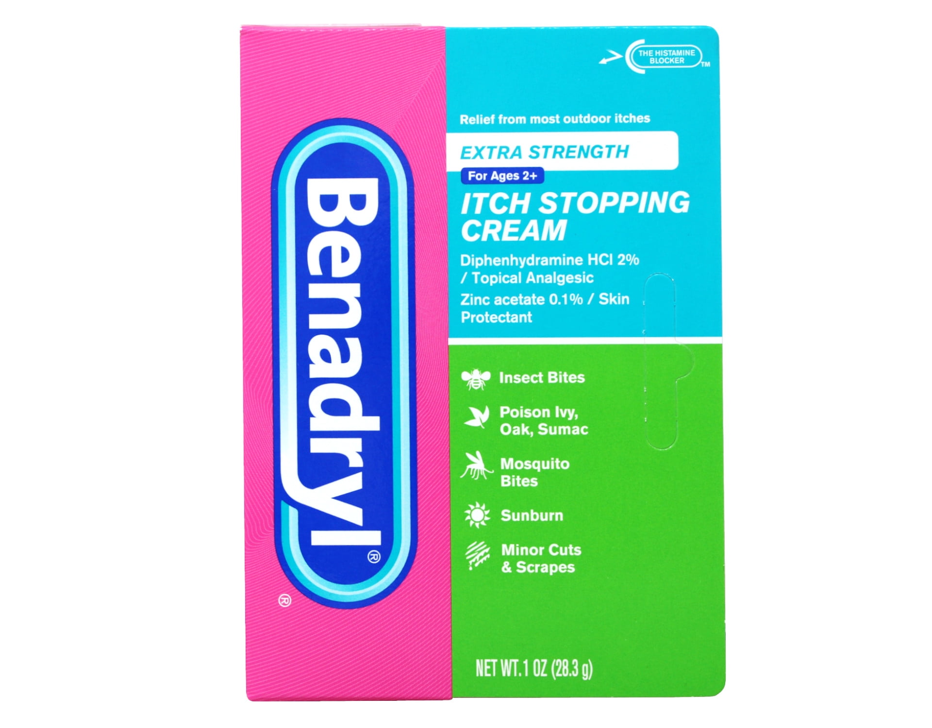 Benadryl Itch Stopping Cream Extra Strength 1 oz Pack of 3