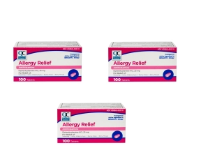 Benadryl  Quality Choice Allergy Complete 100 Tablets 3 Pack