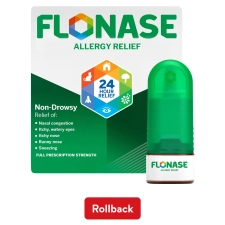 Flonase Allergy Relief Nasal Spray Non-Drowsy 24HR Long Lasting Multi-Symptom 72 Sprays