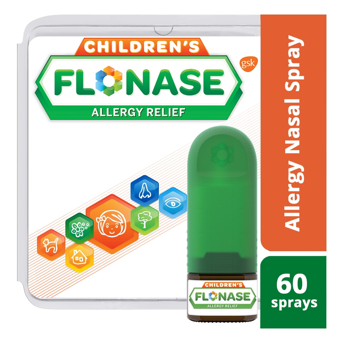 Flonase Kids Allergy Nasal Spray Relief Full Strength 60 Sprays