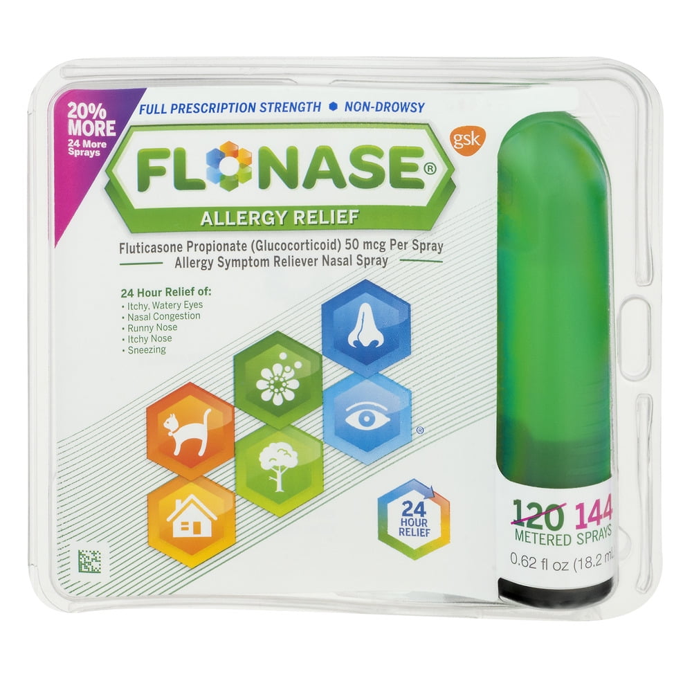 Flonase Allergy Relief Nasal Spray 0.62 fl oz 144 Metered Sprays