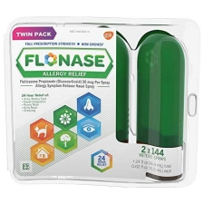 Flonase Allergy Relief Nasal Spray 24 Hour Non Drowsy Medicine 144 Sprays Metered Nasal Spray