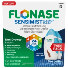 Flonase Sensimist Allergy Relief Spray Non Drowsy 120 Sprays 2 Pack for Allergy Relief