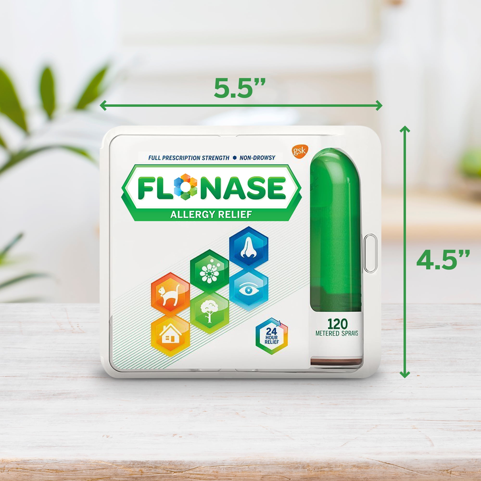 Flonase Allergy Relief Spray 24 Hour Non Drowsy Medicine Metered Nasal Spray 120 Sprays