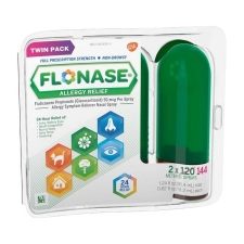 Flonase Allergy Relief Twin Pack Nasal Spray 2x144=288 Metered Sprays 2 Pack