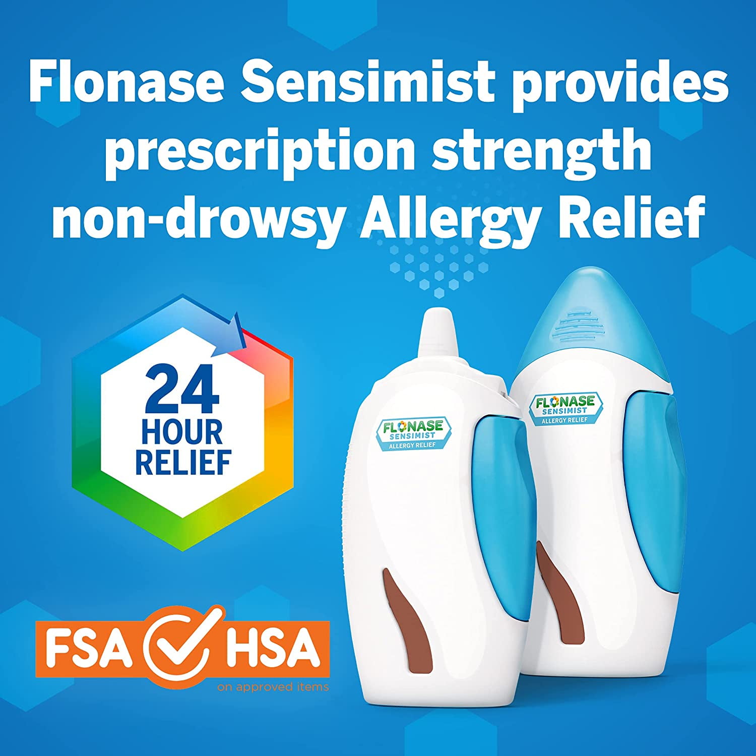 Flonase Sensimist Allergy Relief Spray 120 Metered Sprays 1 Each Pack of 4