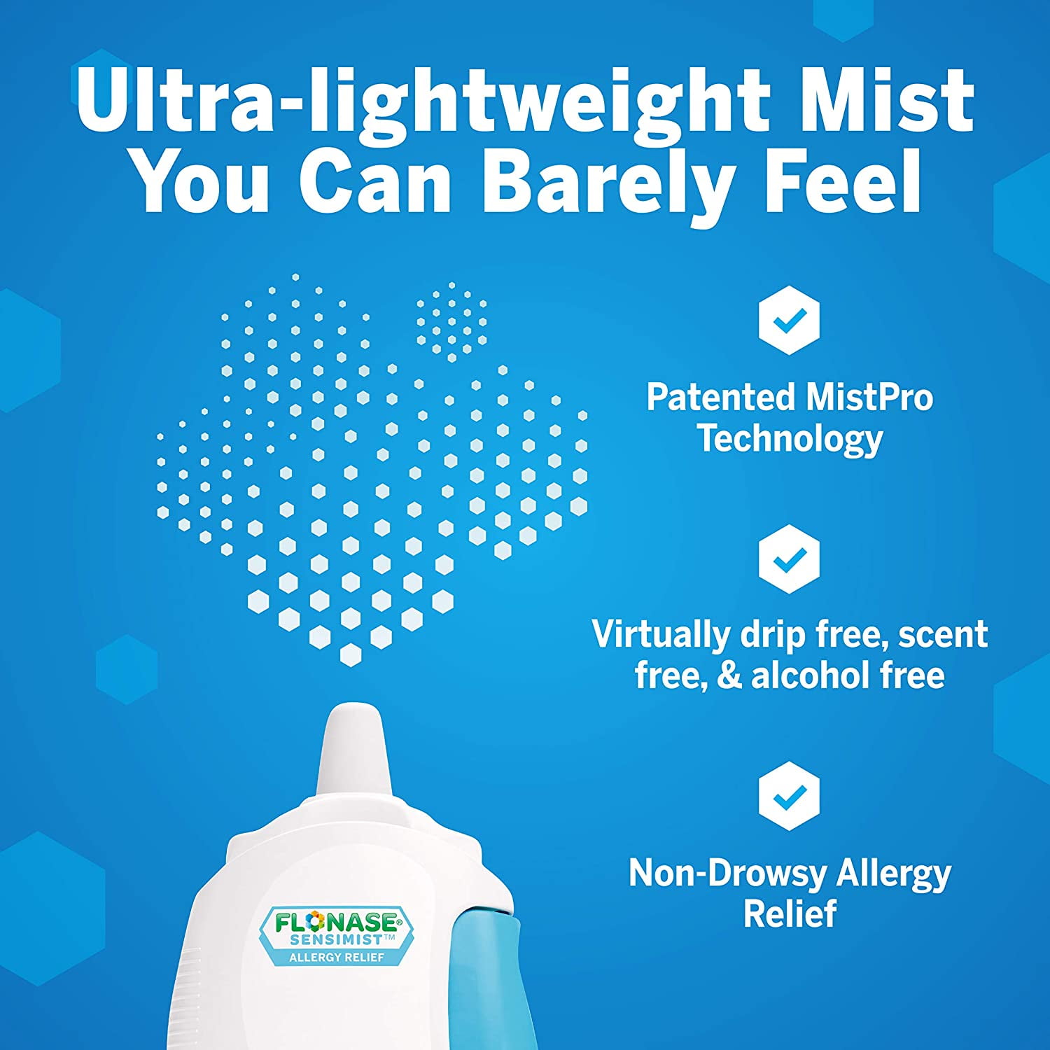 Flonase Sensimist Allergy Relief Spray 120 Metered Sprays 1 Each Pack of 4