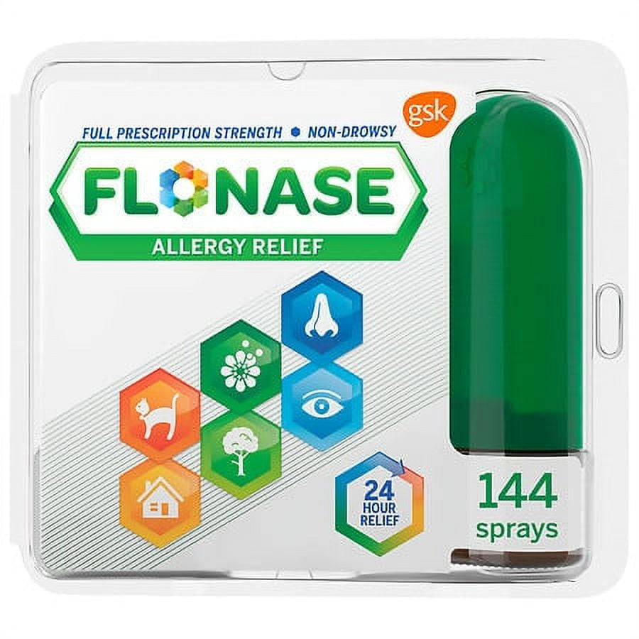 Flonase Allergy Relief Nasal Spray 0.62 Fl Oz Pack of 4