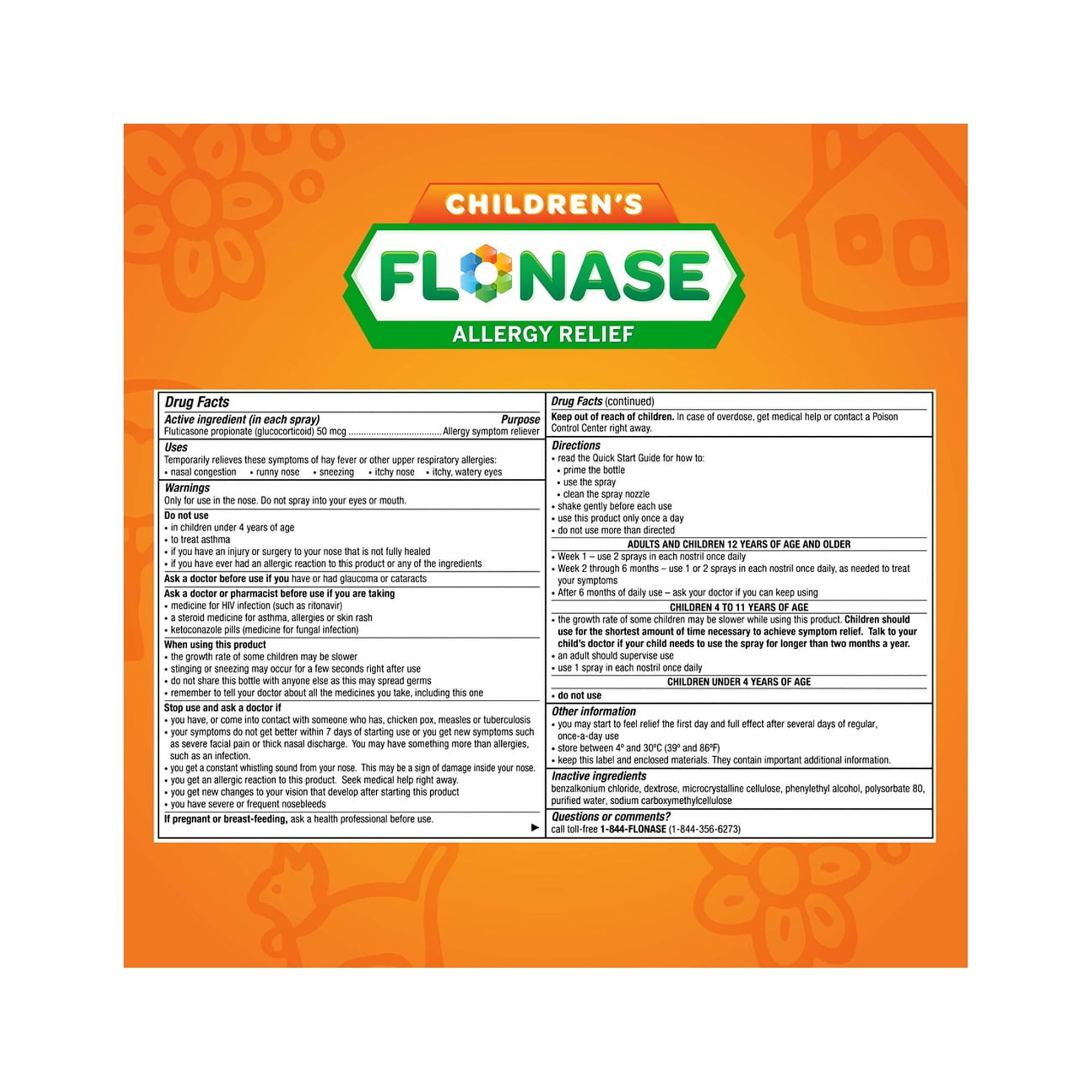 Flonase Kids Allergy Relief Nasal Spray Pack of 6