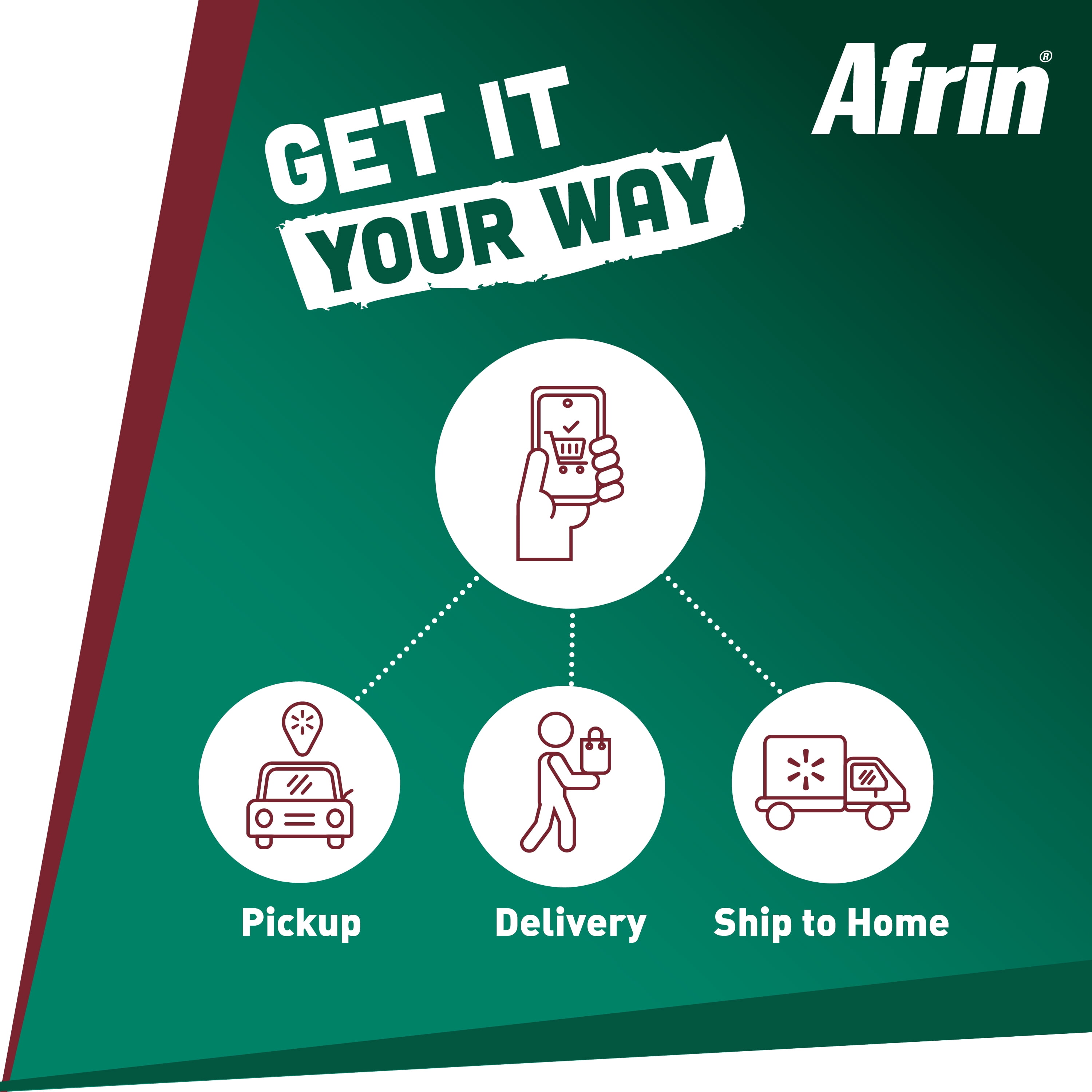 Afrin No Drip Severe Congestion Pump Mist Nasal Spray 15 mL Bottle for Fast Relief