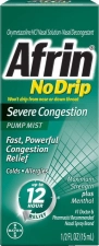 Afrin No Drip Severe Congestion Relief 0.5 fl oz