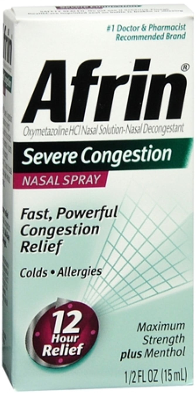 Afrin Severe Congestion Nasal Spray 15 mL Pack of 3