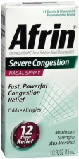 Afrin Severe Congestion Nasal Spray 15 mL Pack of 3