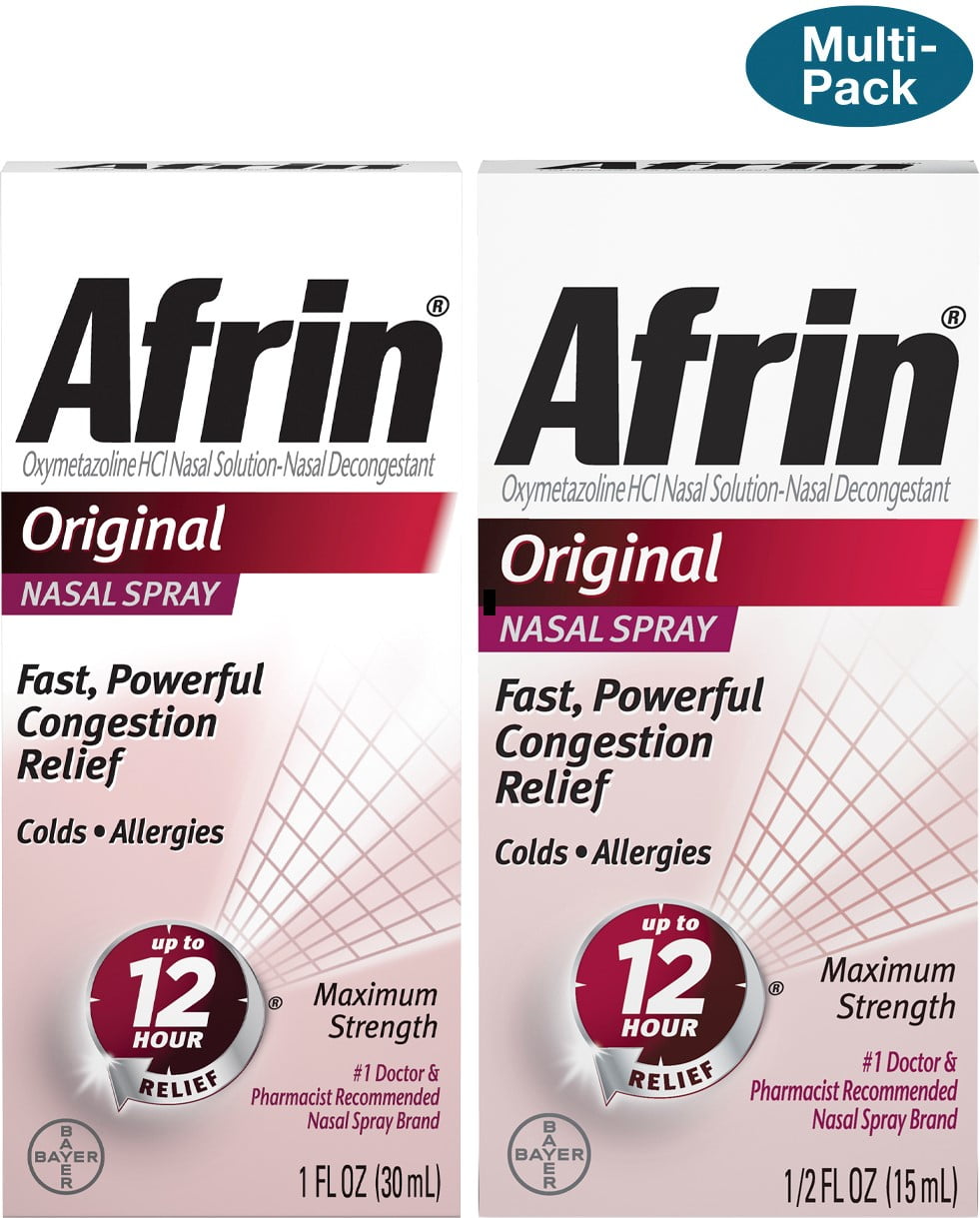 Afrin Original Maximum Strength 12 Hour Nasal Congestion Relief Spray 30ml