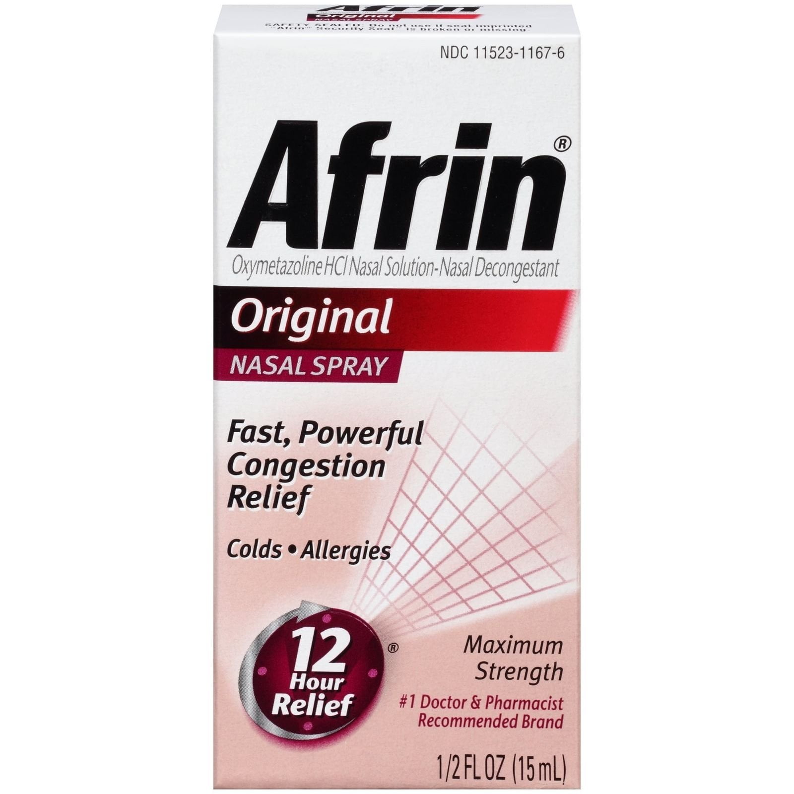 Afrin Original Nasal Spray 0.5 Ounce - Nasal Congestion Relief