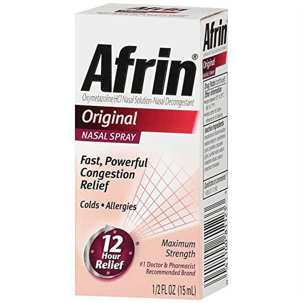 Afrin Original Nasal Spray 0.5 Ounce - Nasal Congestion Relief