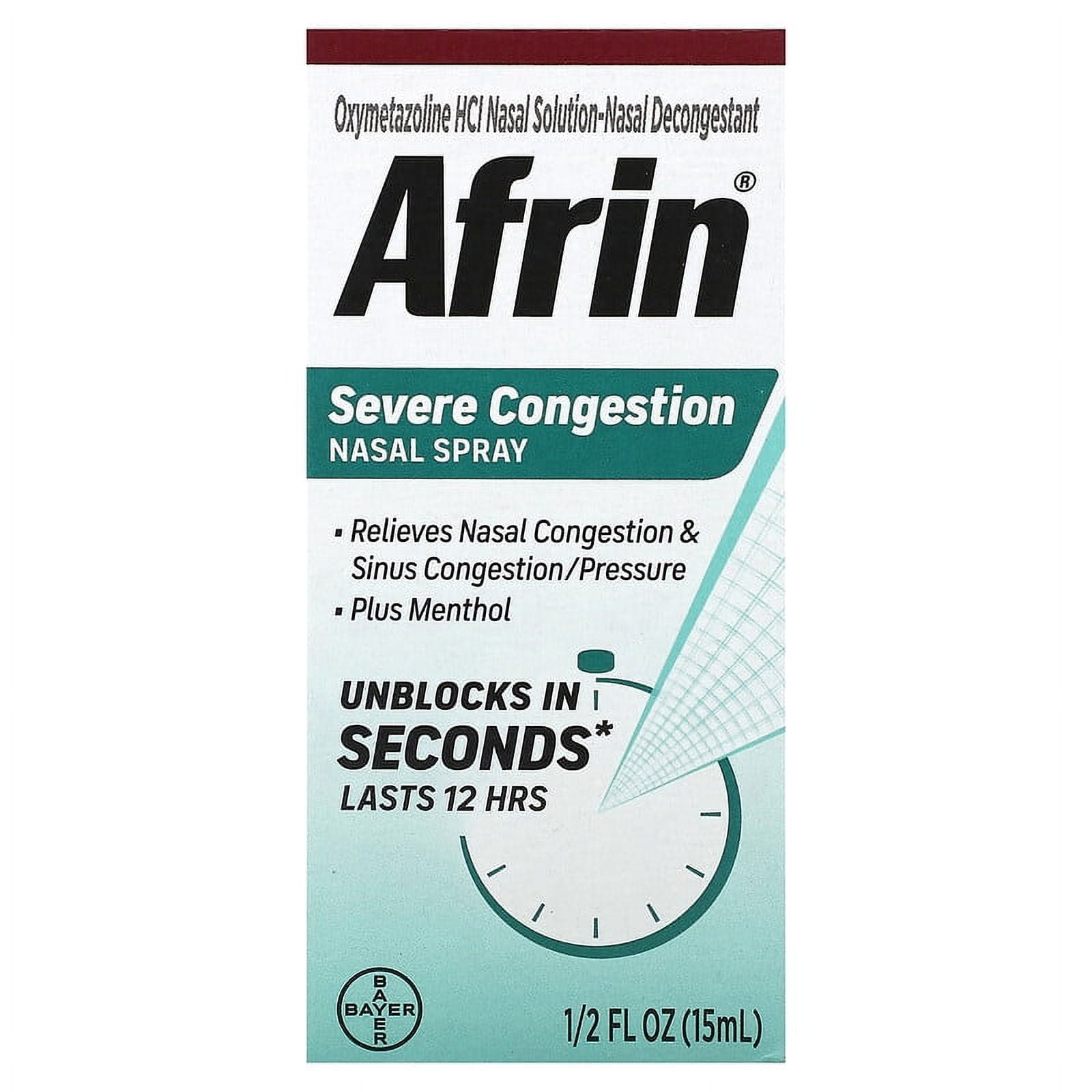 Afrin Severe Congestion Nasal Spray 1.2 fl oz - Fast Relief