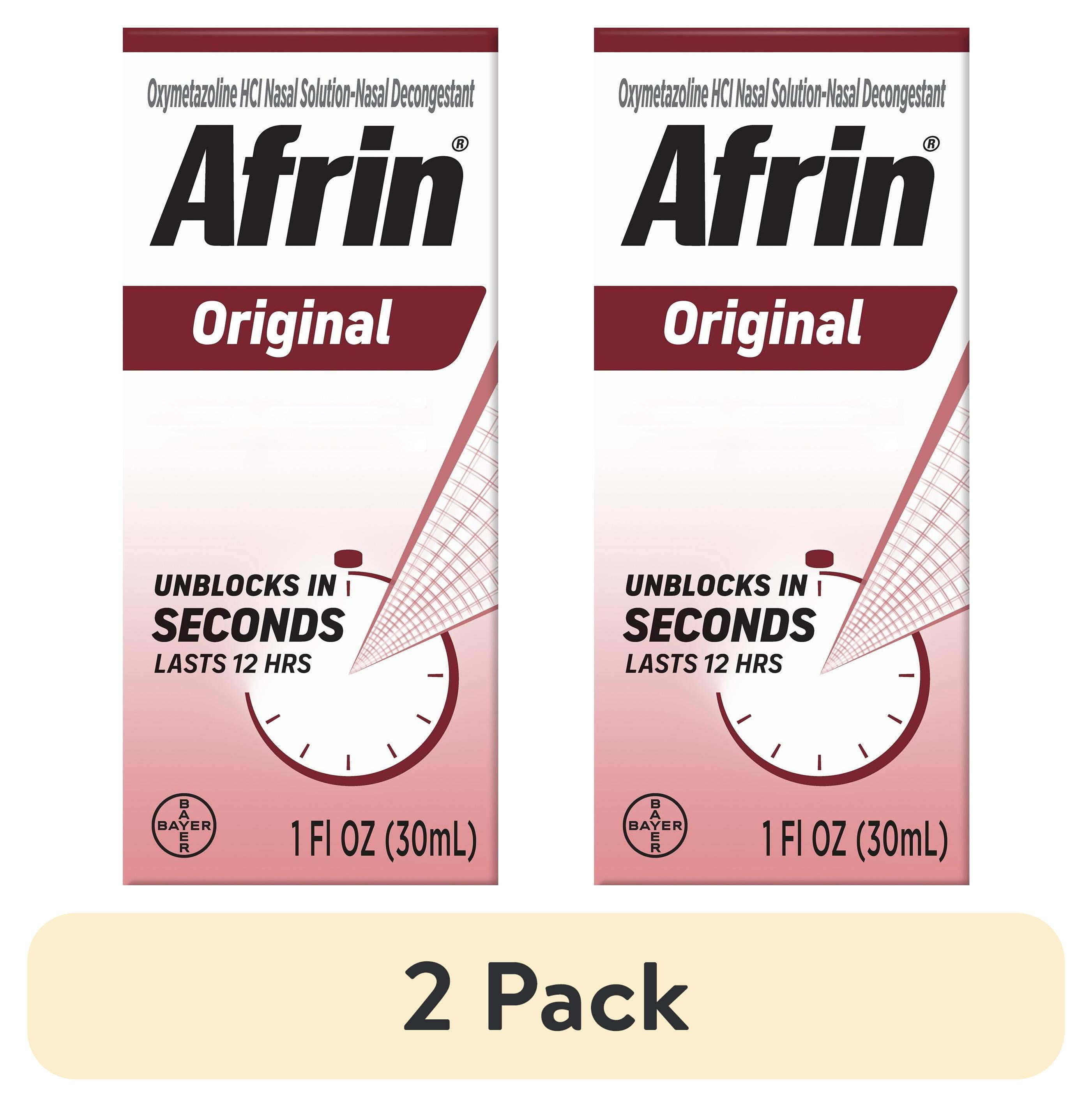 Afrin Original 12 Hour Nasal Congestion Relief Spray 30ml Twin Pack