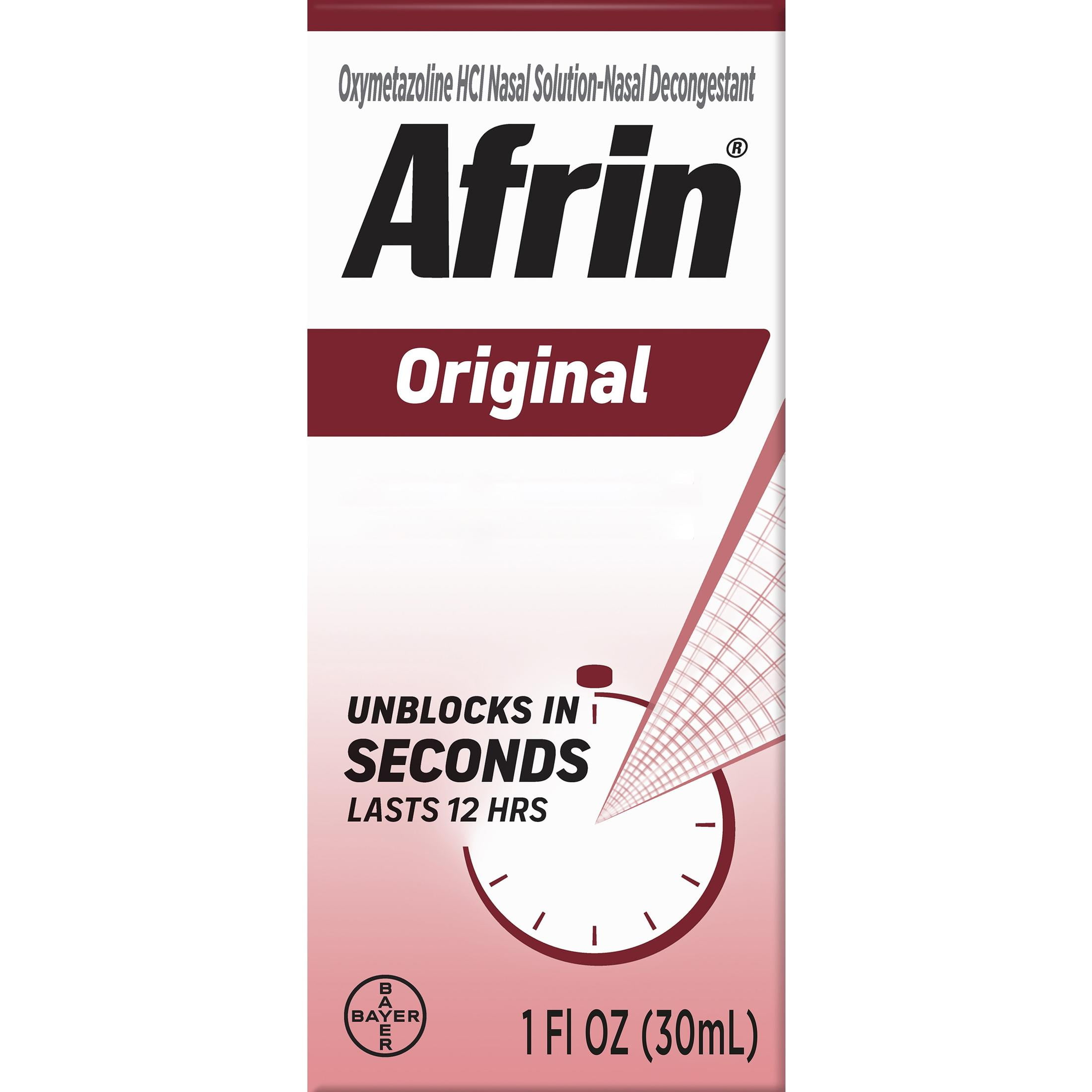 Afrin Original 12 Hour Nasal Congestion Relief Spray 30ml Twin Pack