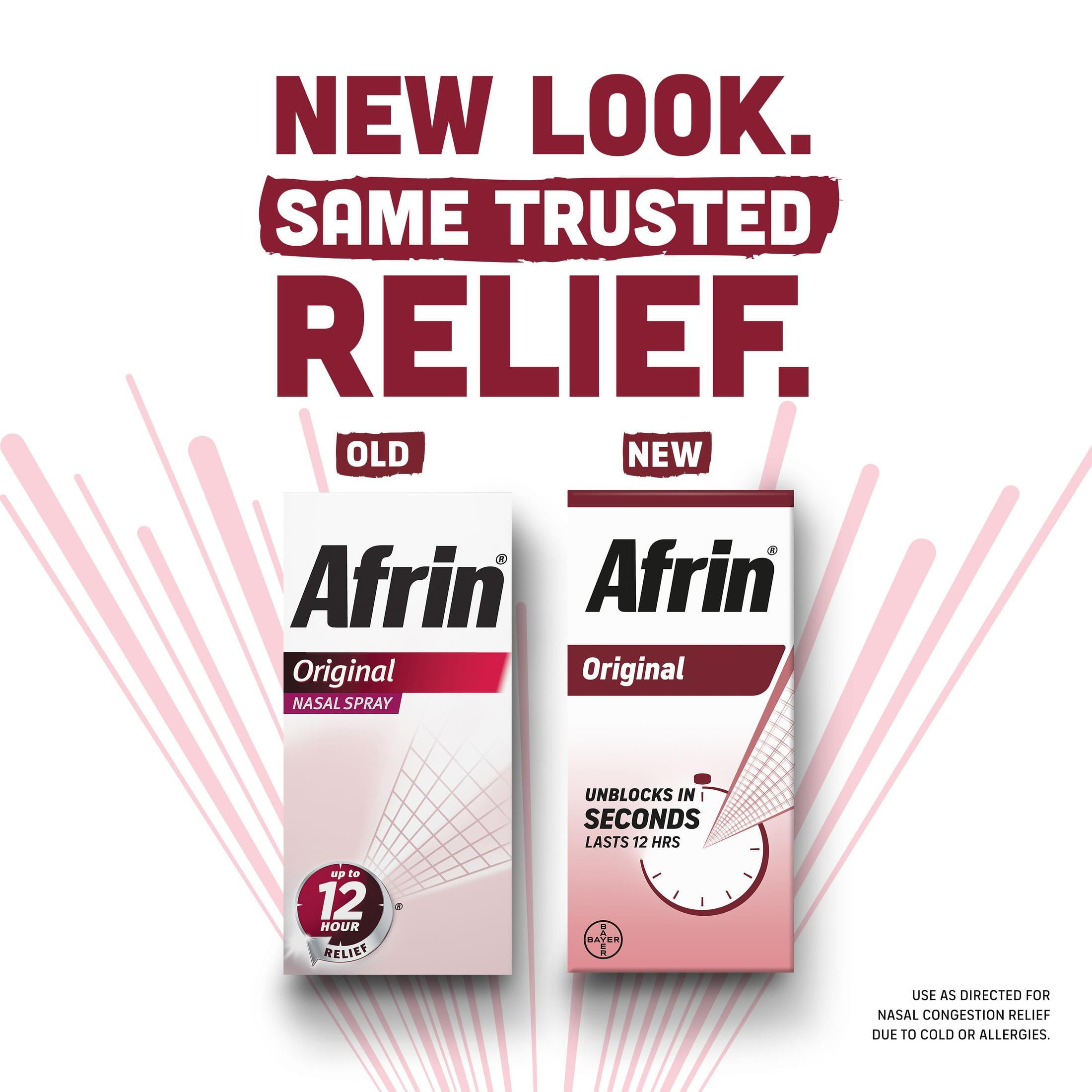 Afrin Original 12 Hour Nasal Congestion Relief Spray 30ml Twin Pack
