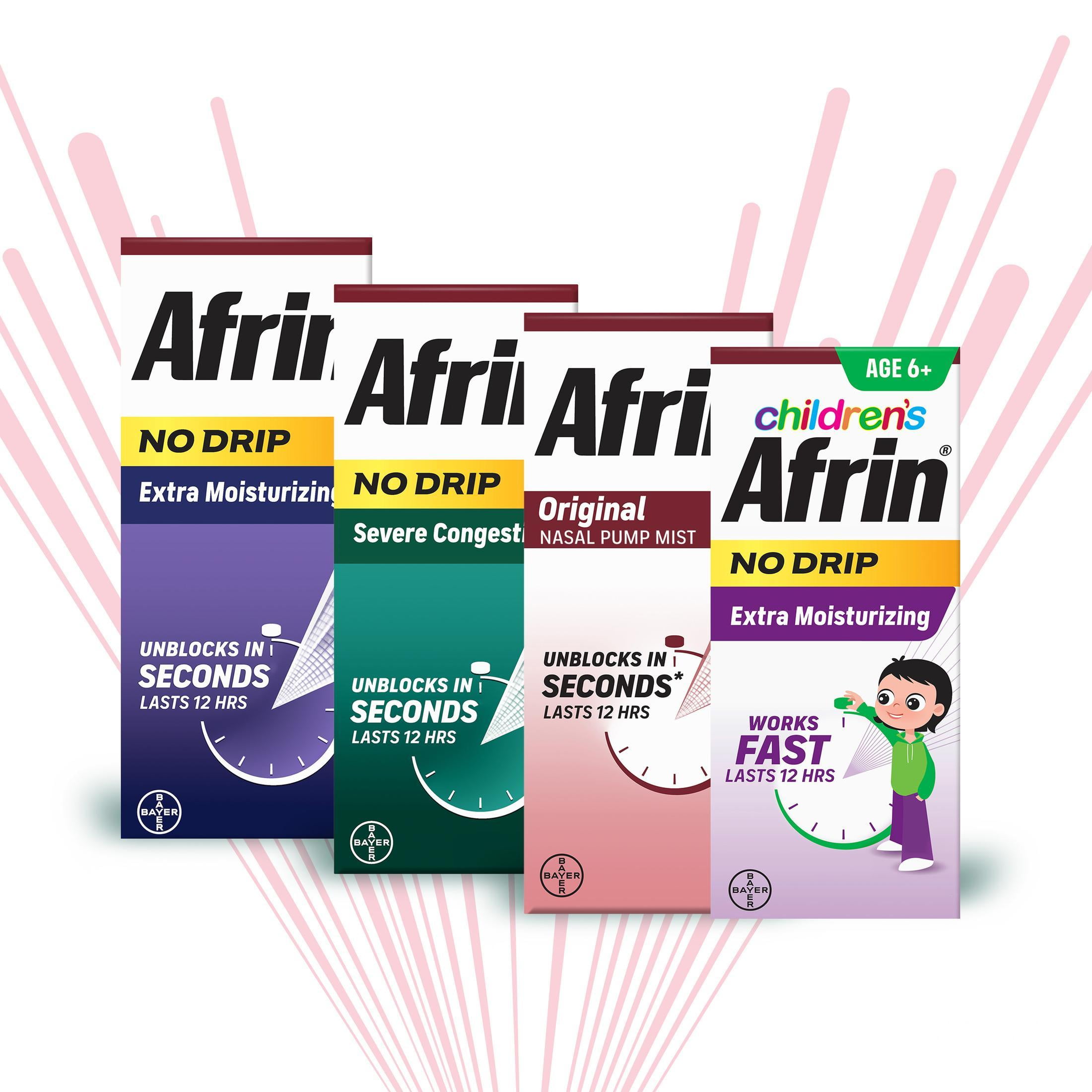 Afrin Original 12 Hour Nasal Congestion Relief Spray 30ml Twin Pack
