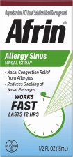 Afrin 12Hr Allergy Sinus Congestion Relief Nasal Sprays 6 Pack 0.5 oz for Fast Relief