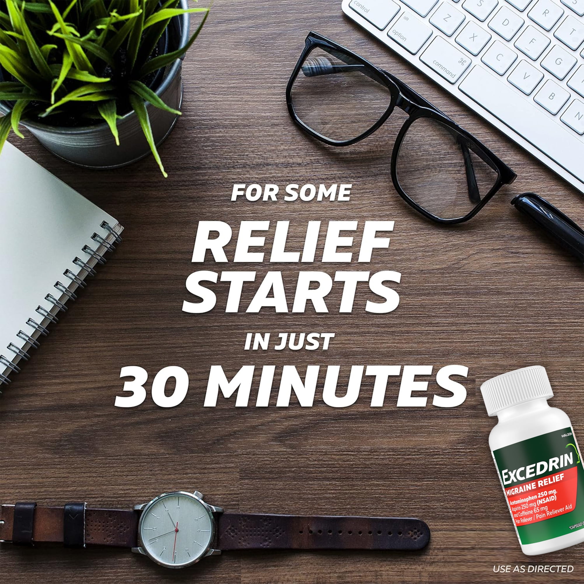 EXCEDRIN MIGRAINE RELIEF CAPLETS - 100 COUNT FOR MIGRAINE HEADACHE RELIEF