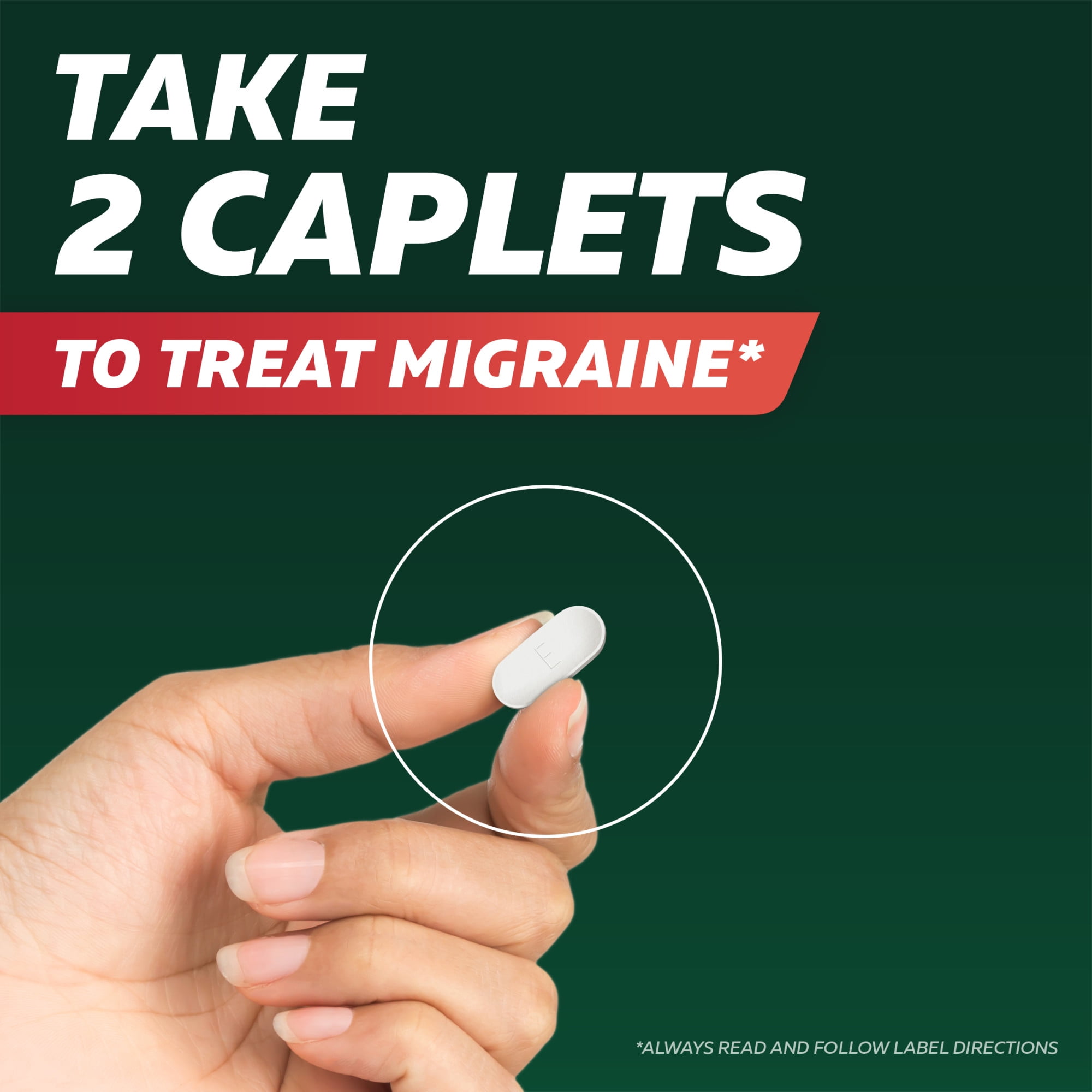EXCEDRIN MIGRAINE RELIEF CAPLETS - 100 COUNT FOR MIGRAINE HEADACHE RELIEF