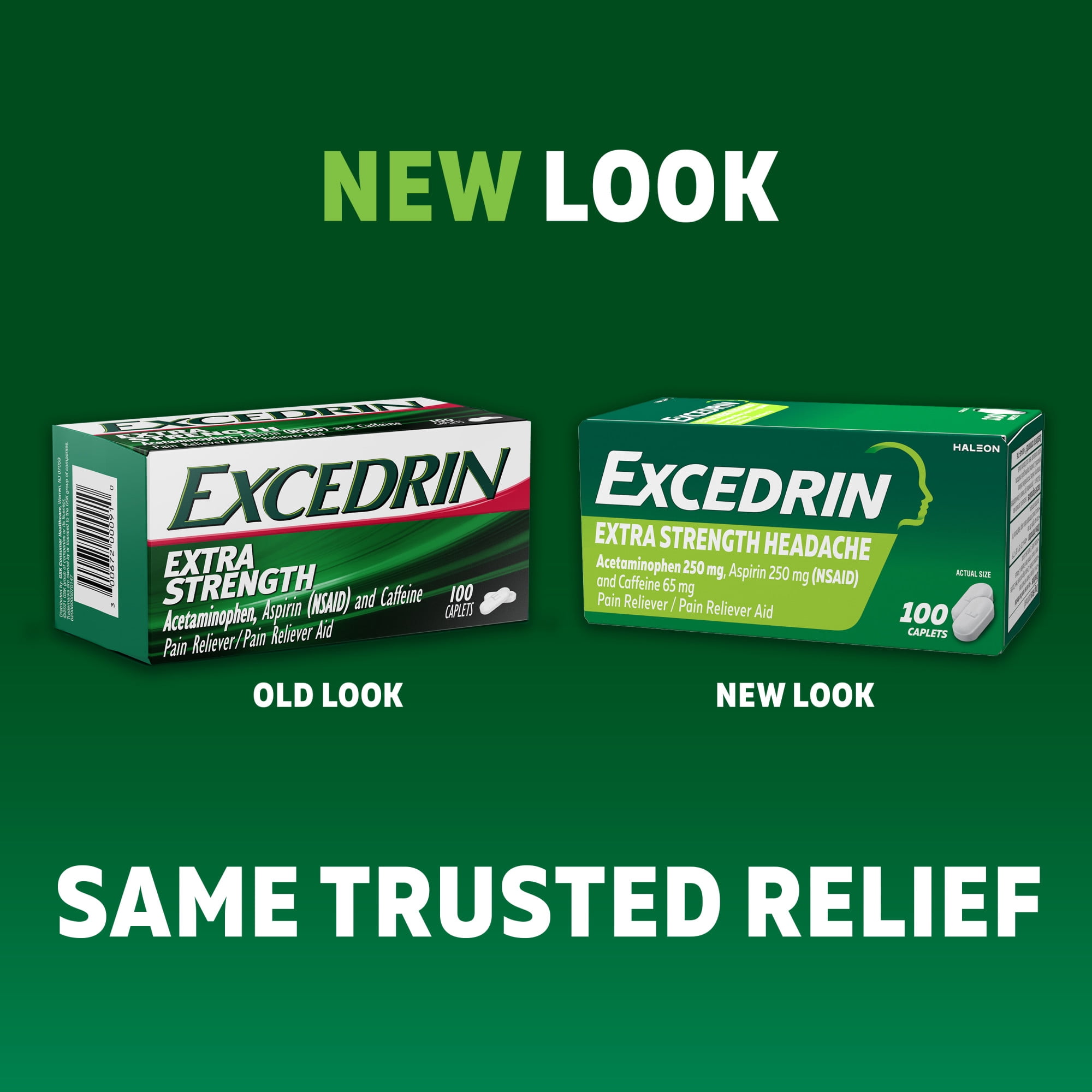 EXCEDRIN EXTRA STRENGTH PAIN HEADACHE RELIEF CAPLETS 24 COUNT
