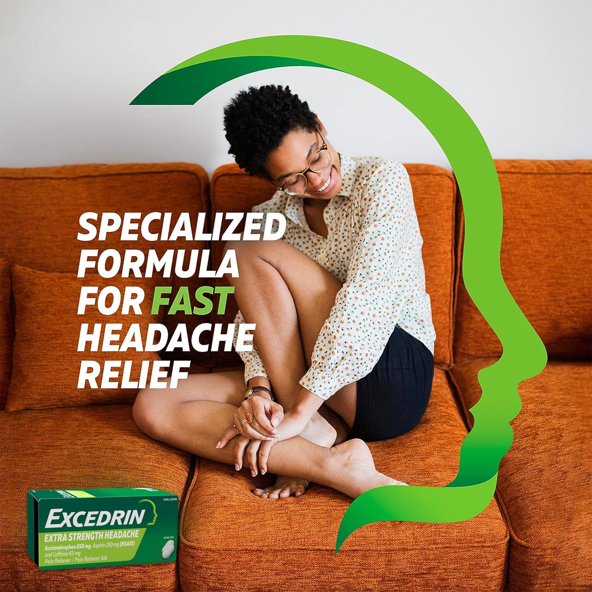 EXCEDRIN GAME OVER HEADACHES LIMITED EDITION EXTRA STRENGTH PAIN RELIEF CAPLETS - 200 COUNT