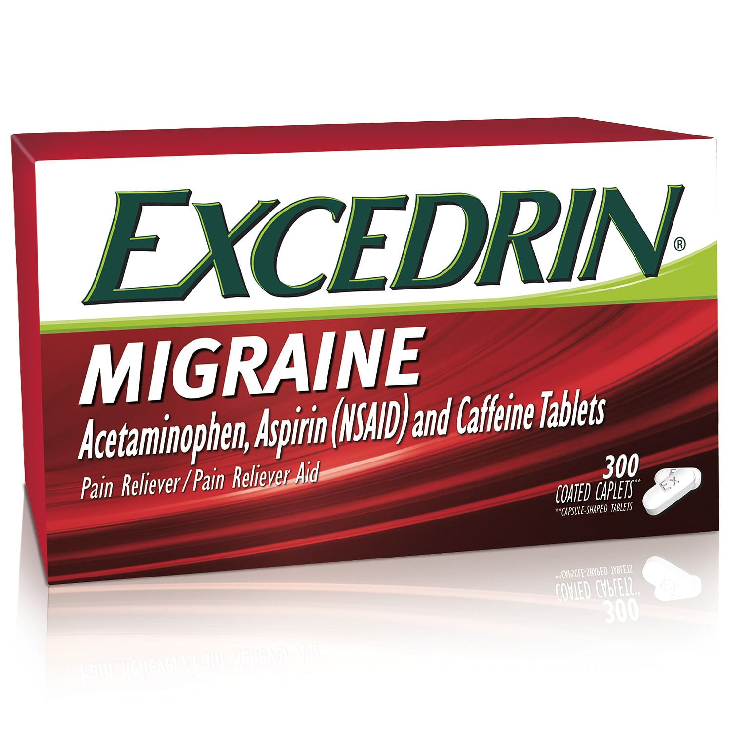 Excedrin Migraine Coated Caplets 300 ct. for Fast Pain Relief