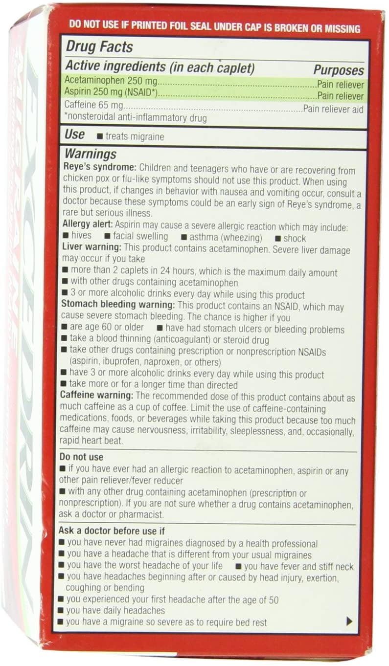Excedrin Migraine Coated Caplets 300 ct. for Fast Pain Relief