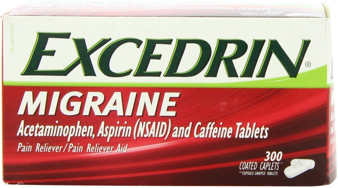 Excedrin Migraine Coated Caplets 300 ct. for Fast Pain Relief