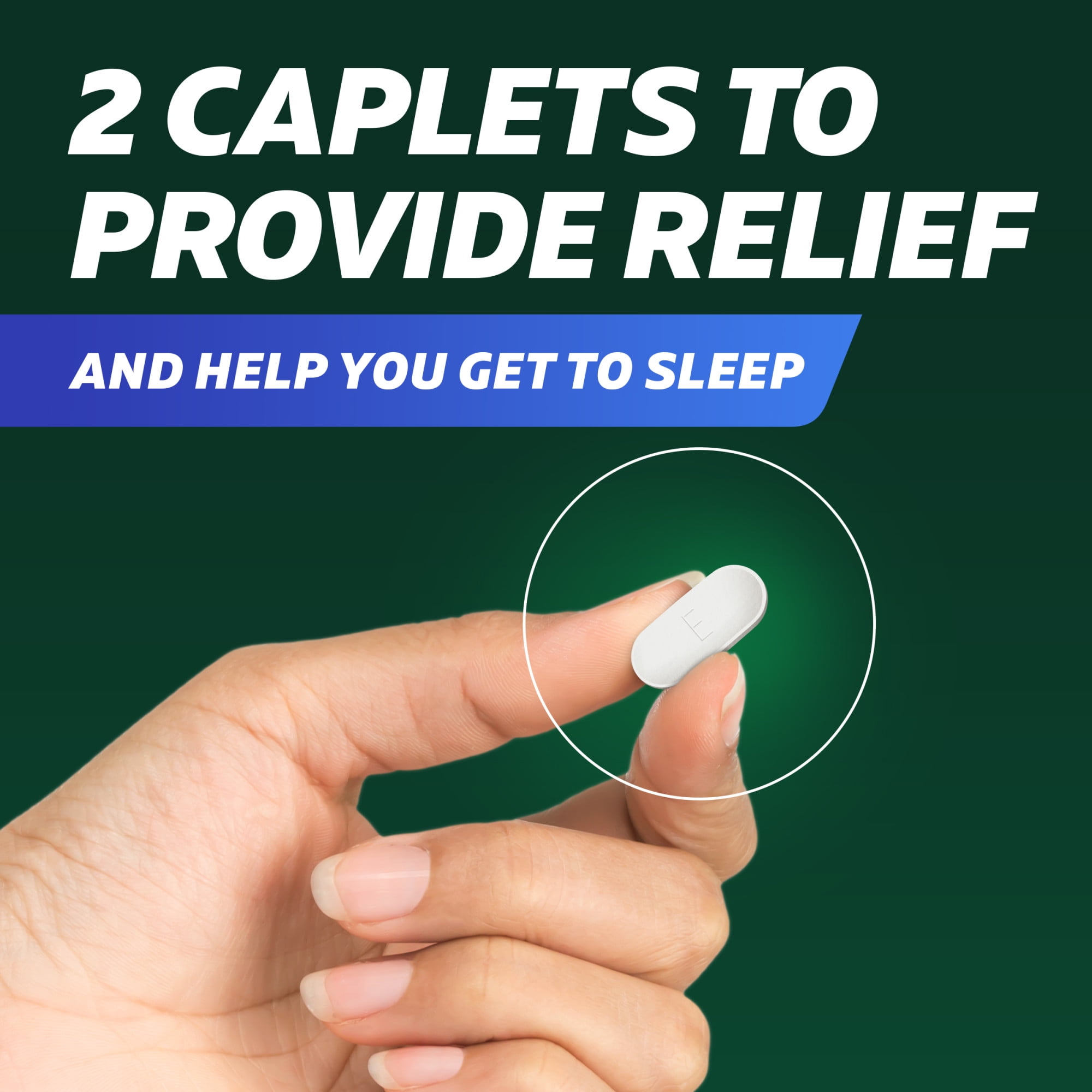 Excedrin PM Pain Reliever Nighttime Sleep Aid Caplets Headache Relief 100 Count