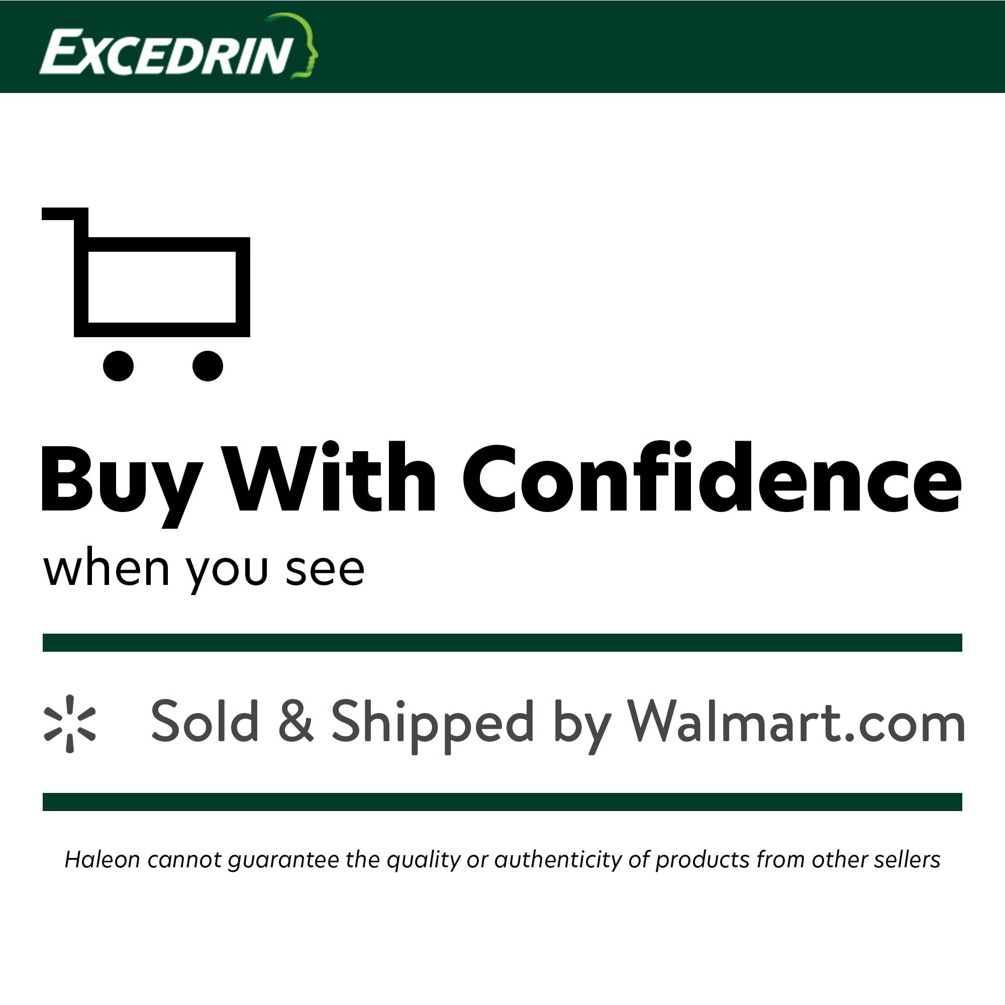 Excedrin Head Care Proactive Health Dietary Supplement with Folic Acid 110 Ct