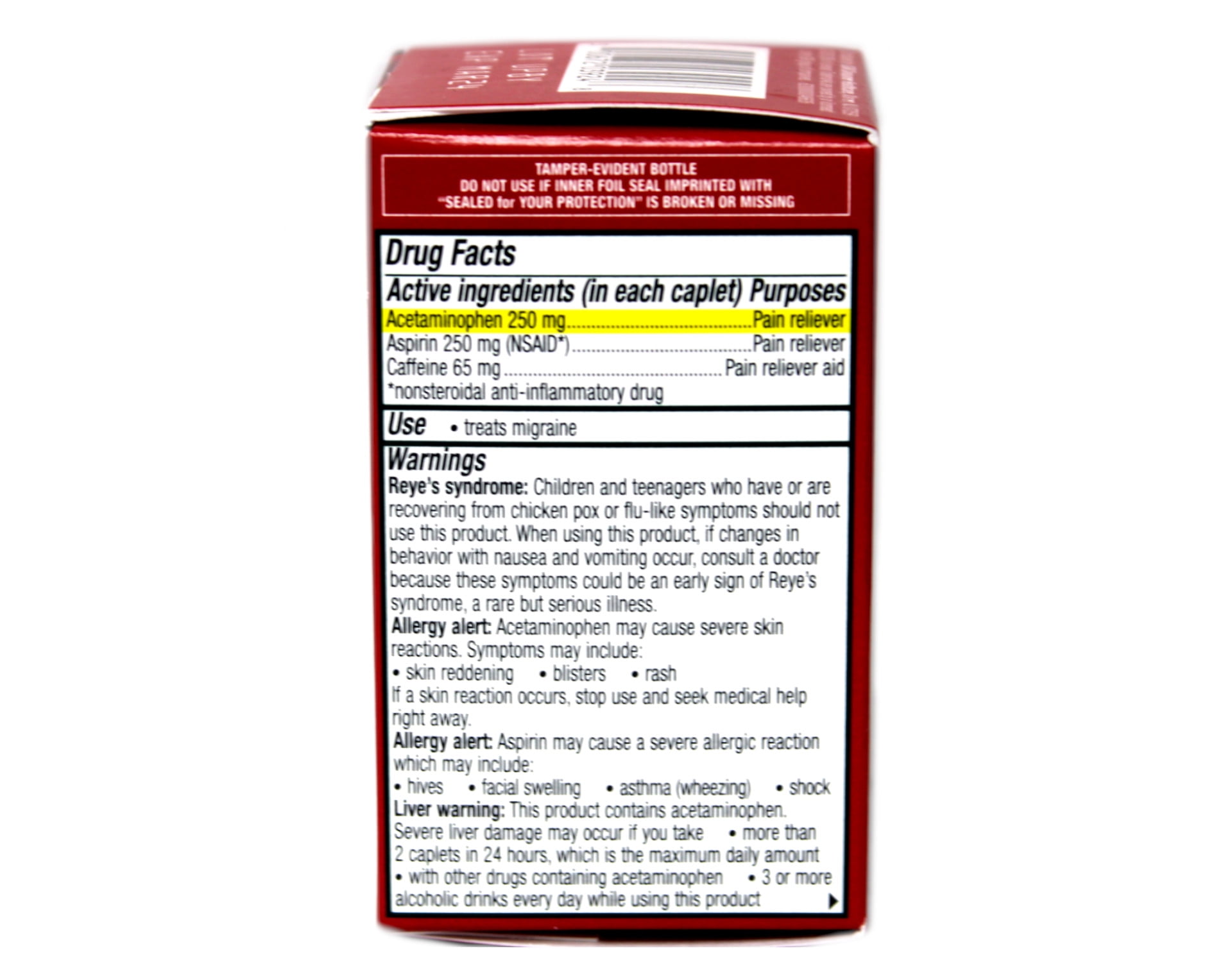 Excedrin Migraine Aspirin Pain Reliever Caplets Count 1 Headache Pain Relief Grab Varieties Flavors